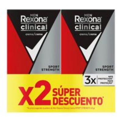 Imagen de Desodorante REXONA clinical sti ap spt 2 unds x48 g c/u