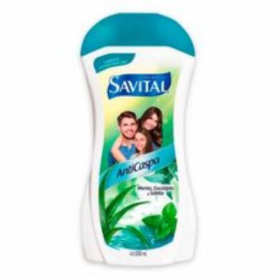 Imagen de Shampoo SAVITAL anticaspa menta y eucalipto x510 ml