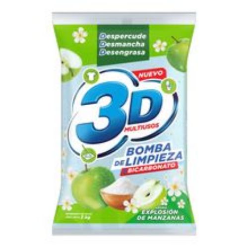 Imagen de Detergente 3D multiusos manzanas x2000 g