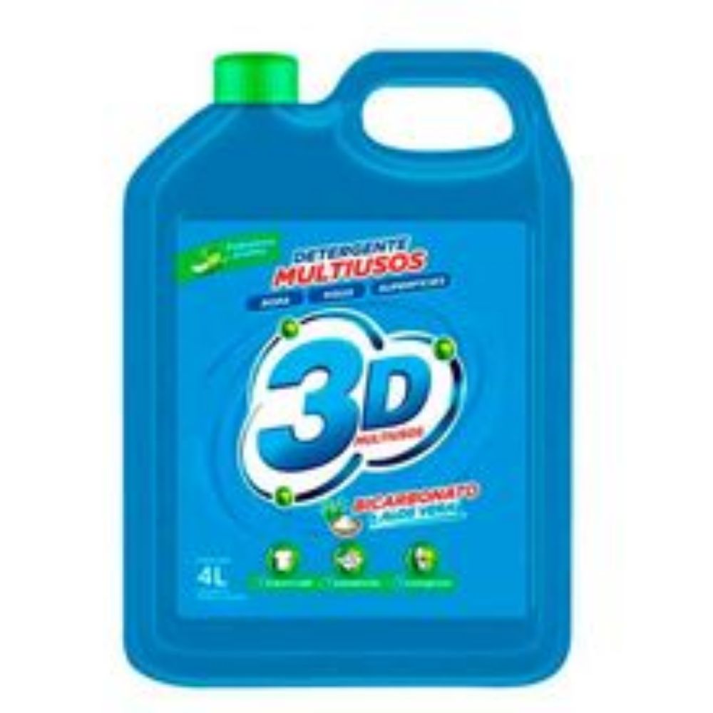 Imagen de Detergente 3D liquido x multiusos x4000 ml