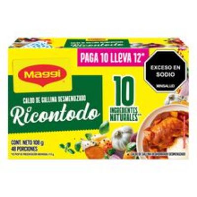 Imagen de Caldo MAGGI ricontodo pague 10 lleve 12 x90 g