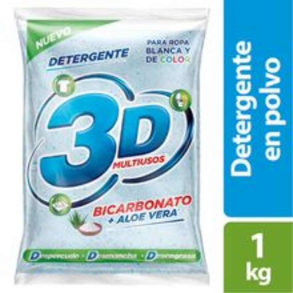 Imagen de Detergente 3D multiusos x1000 g