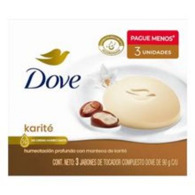 Imagen de Jabón DOVE karite & vainilla 3 unds x90 g c/u