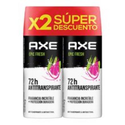 Imagen de Desodorante AXE epic fresh aerosol 2 unds x152 ml c/u