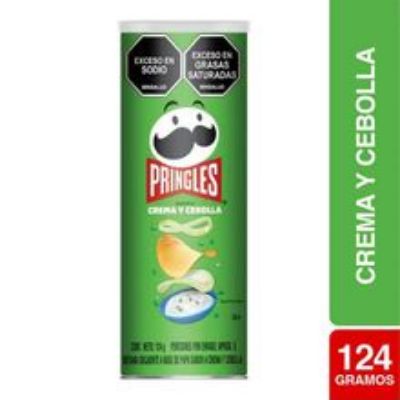 Imagen de Papas PRINGLES crema y cebolla x124 g