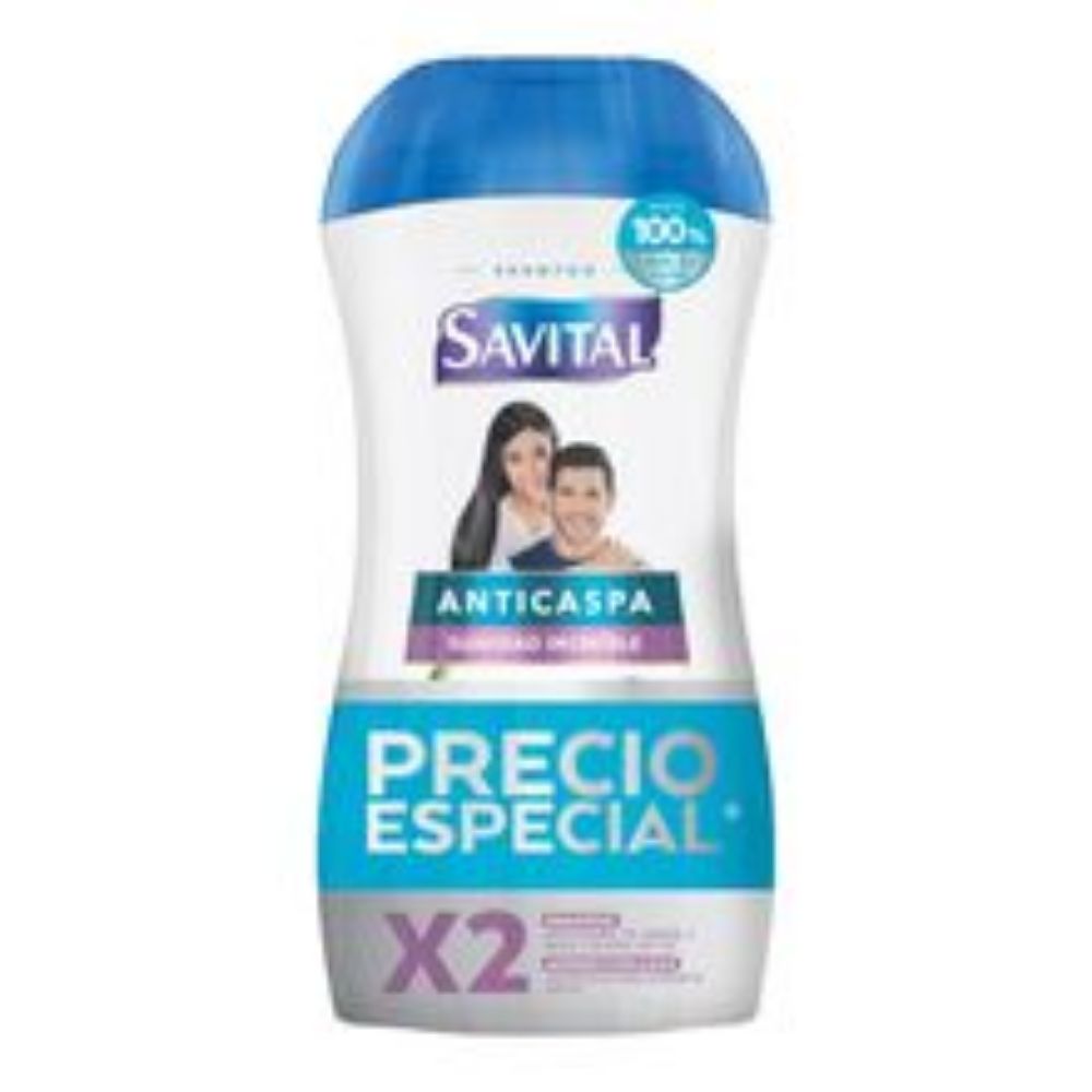 Imagen de Shampoo SAVITAL anticaspa x510 ml+acondicionador x490 ml