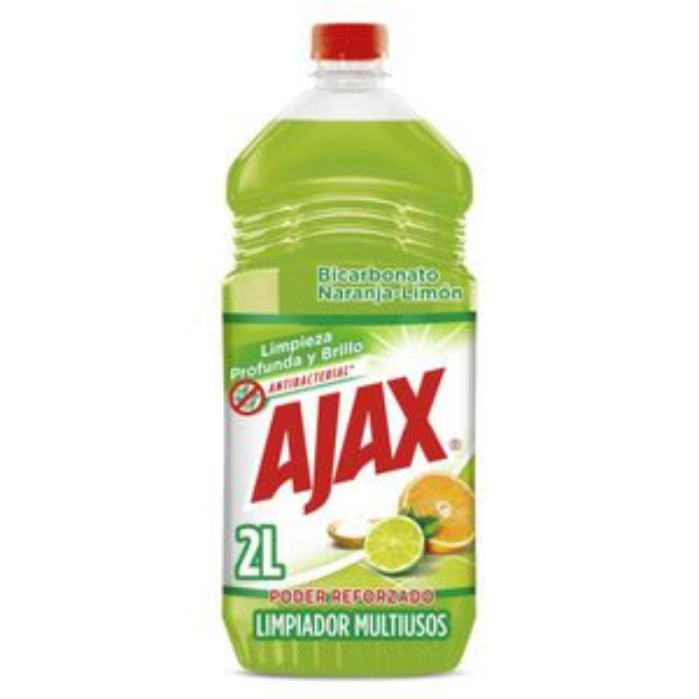 Imagen de Limpia Pisos AJAX Bicarbonato Naranja Limón (2000 ml)