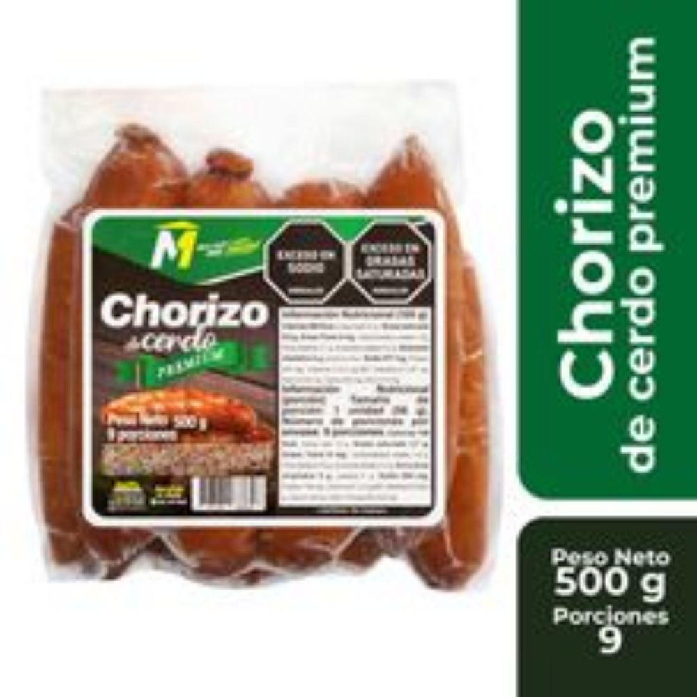 Imagen de Chorizo M cerdo 9 unds x500 g