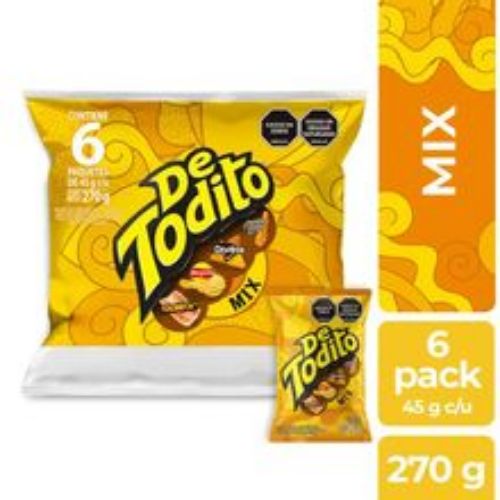 Imagen de Detodito FRITO LAY paketón mix 6 unds x270 g