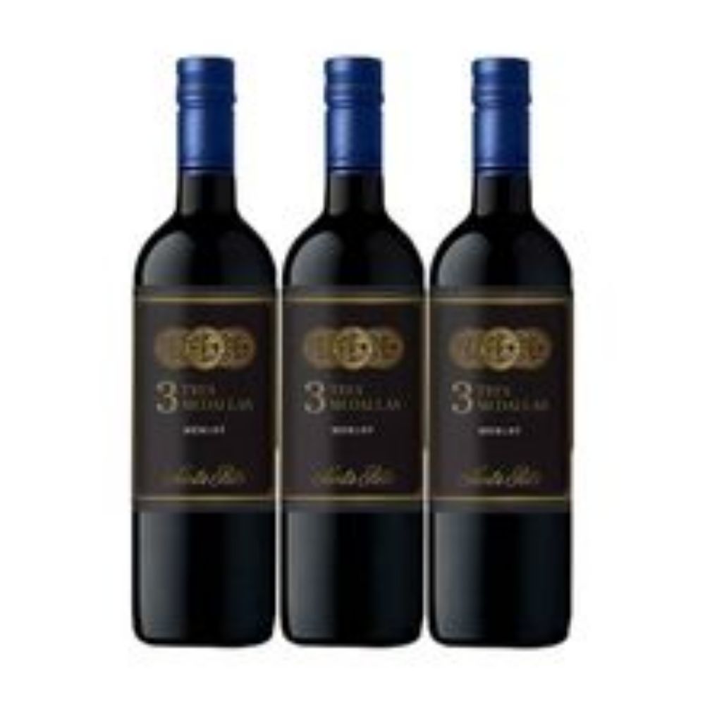 Imagen de Vino SANTA RITA 3 medallas merlot x750 ml 2x3