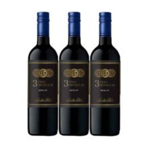 Imagen de Vino SANTA RITA 3 medallas merlot x750 ml 2x3
