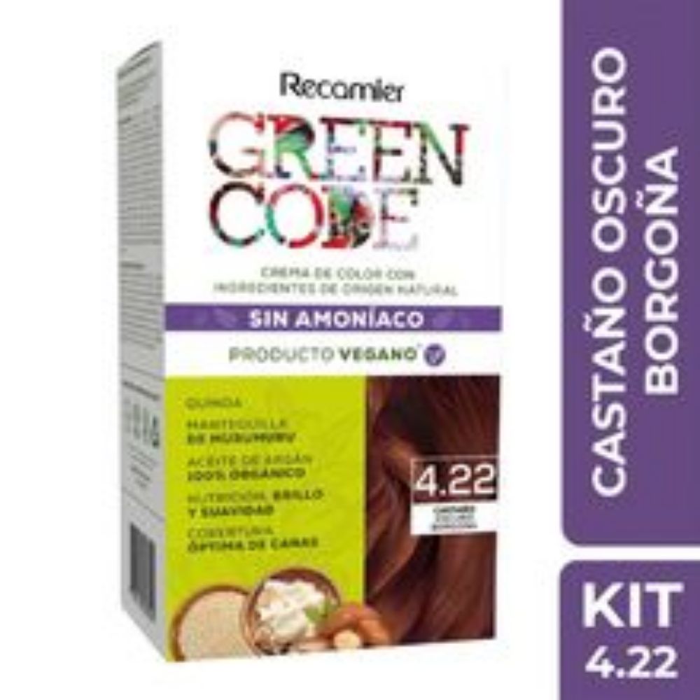 Imagen de Tinte GREEN CODE castaño oscuro intenso N.° 422