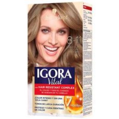Imagen de Tinte IGORA vital rubio claro cenizo profundo 2 tubos N.° 8.11
