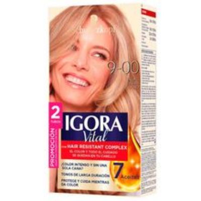 Imagen de Tinte IGORA vital rubio extra claro 2 tubos N.° 9.00