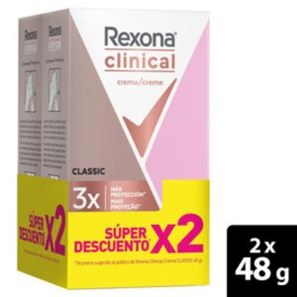 Imagen de Desodorante REXONA clinical classic women crema (96 gr)