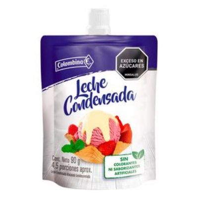 Imagen de Leche condensada COLOMBINA deslactosada doy pack (90 gr)