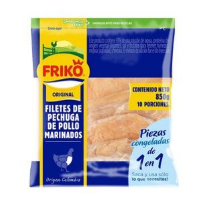 Imagen de Filete de pechuga de pollo FRIKO HF empaque individual x10und (850 gr)