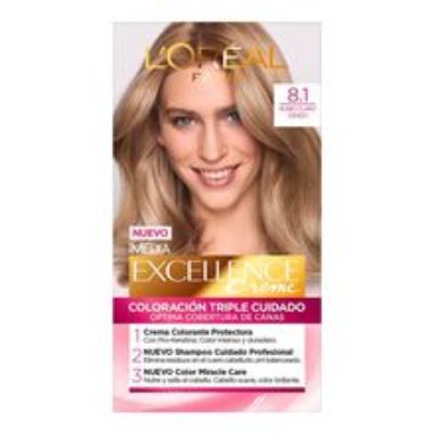 Imagen de Tinte LOREAL excellence rubio claro cenizo 8.1