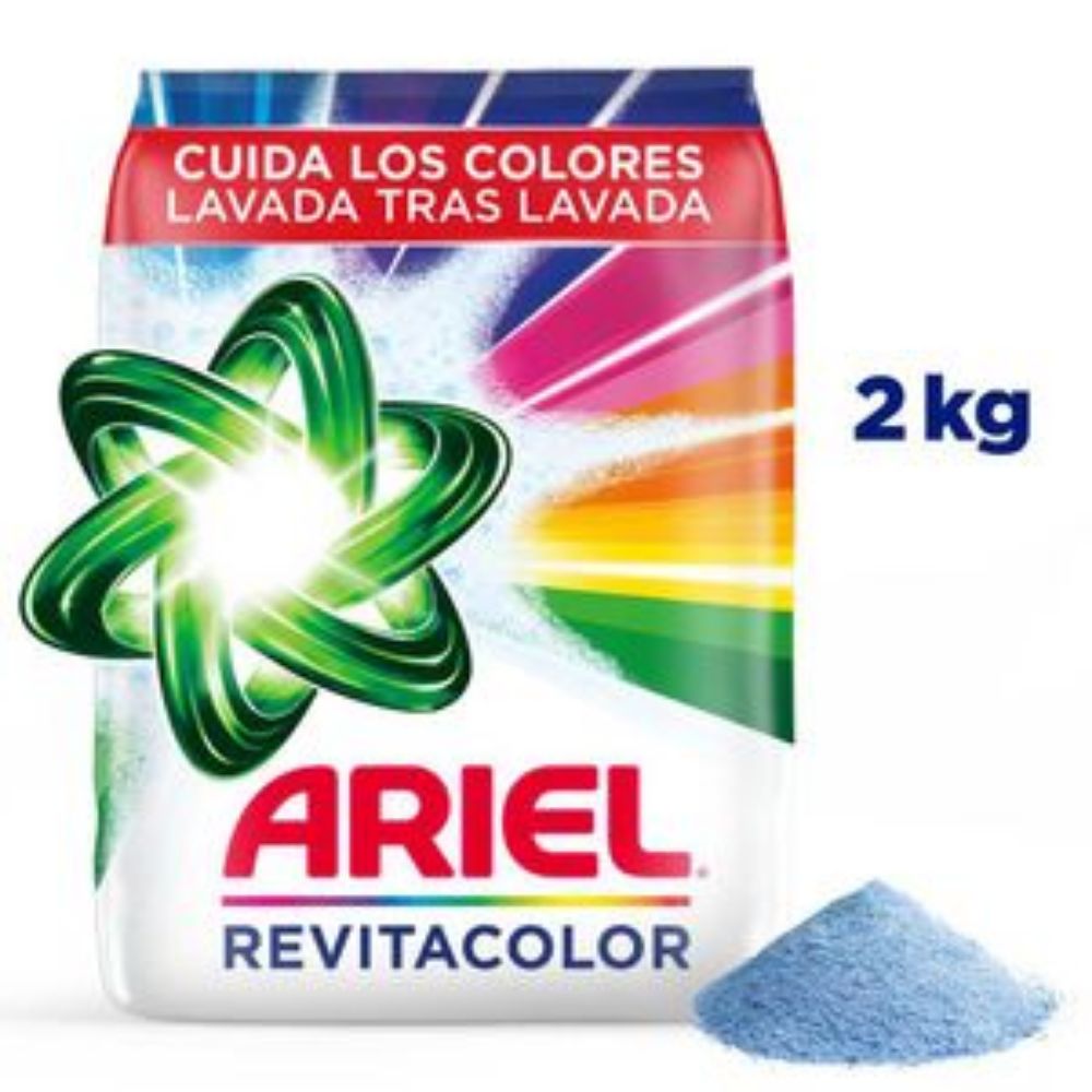 Imagen de Detergente en polvo ARIEL revitacolor ropa blanca y de color (2000 gr)