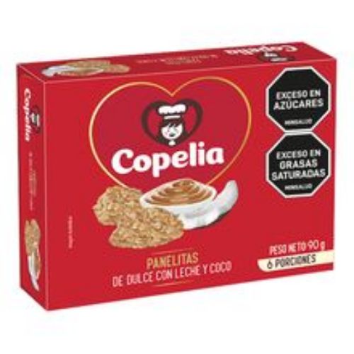 Imagen de Panelitas COPELIA arequipe-coco 6 unds x15 g c/u