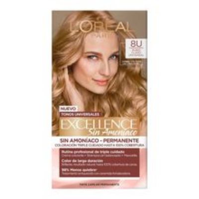 Imagen de Tinte LOREAL excellence sin amoniaco rubio claro 8U