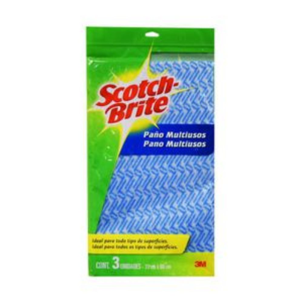 Imagen de Paños SCOTCH BRITE reutilizables multiusos (3 und)