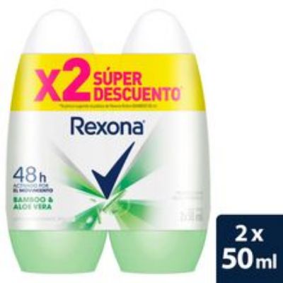 Imagen de Desodorante REXONA motionsense bamboo 2 unds x50 ml c/u