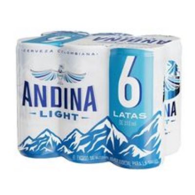 Imagen de Cerveza ANDINA light 6 unds x310 ml c/u
