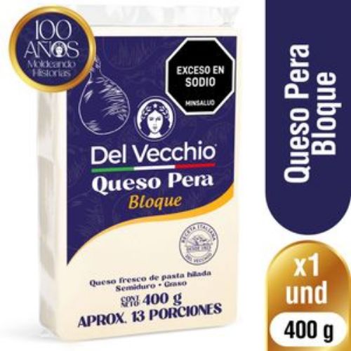 Imagen de Queso pera DEL VECCHIO bloque (400 gr)