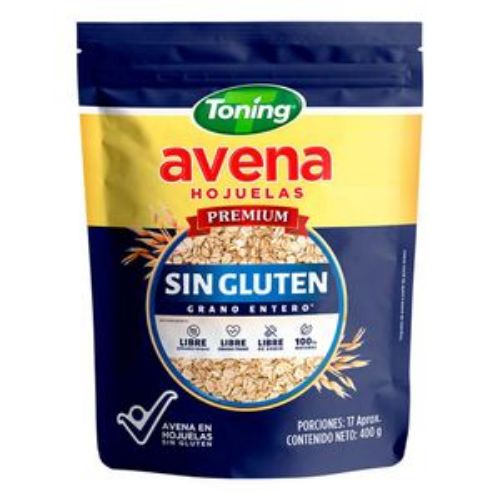 Imagen de Avena Hojuelas Sin Gluten Grano Ente TONING 400 gr