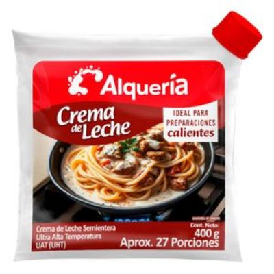 Imagen de Crema de leche ALQUERIA ideal para preparaciones calientes (400 gr)