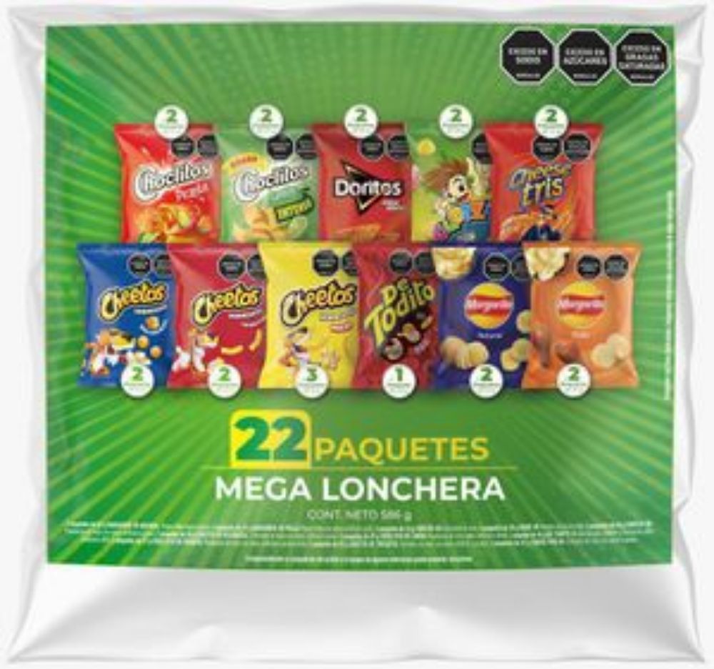Imagen de Pasabocas FRITO LAY Mega Lonchera Surtida x22 (586 gr)