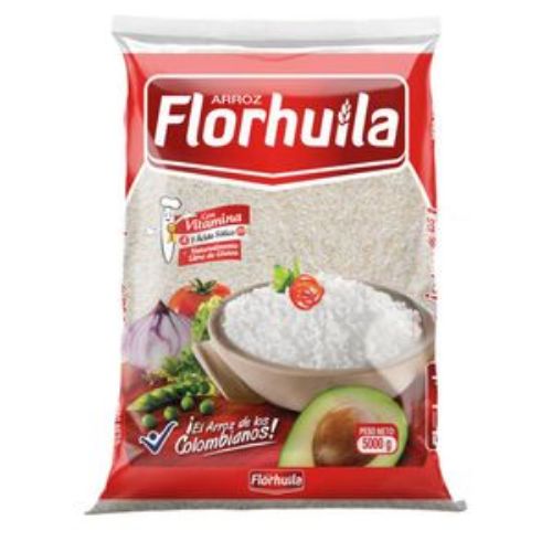 Imagen de Arroz FLOR HUILA blanco (5000 gr)