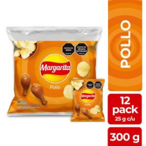 Imagen de Papas MARGARITA Pollo x12und 25gr (300 gr)