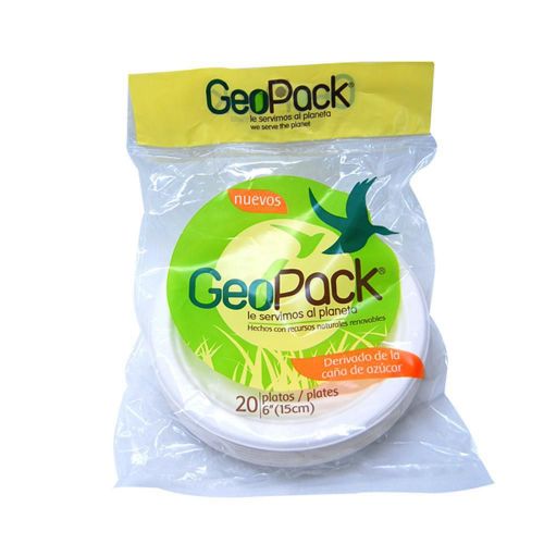 Imagen de PLATO BIODEGRADABLE 15 CM GEOPACK 00000041
