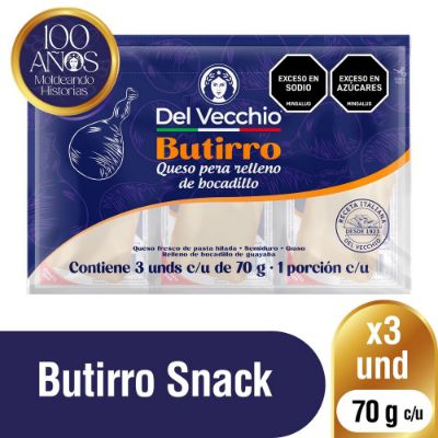 Imagen de Queso DEL VECCHIO butirro x3und   (210  gr)