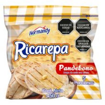 Imagen de Arepa NORMANDY ricarepa pandebono rellena de queso 5 unds x450 g