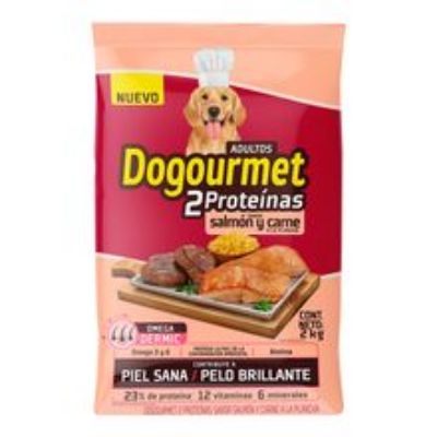 Imagen de Alimento para perro DOGOURMET salmon y carne x2000 g