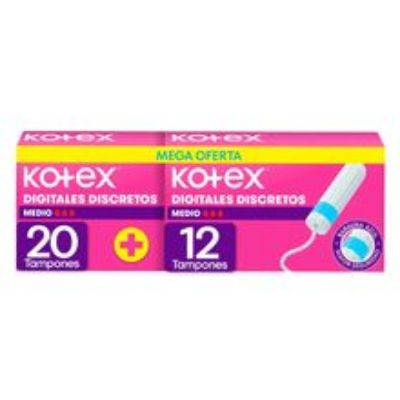 Imagen de Tampón KOTEX medio mega oferta 32 unds