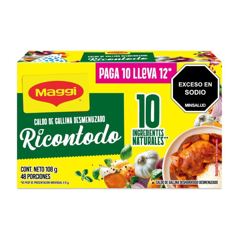 Imagen de Ricontodo Caldo De Gallina Desmenuzado MAGGI desmenuzado ricontodo (90  gr)