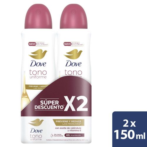Imagen de Desodorante DOVE dermo aclarante aerosol (300  ml)
