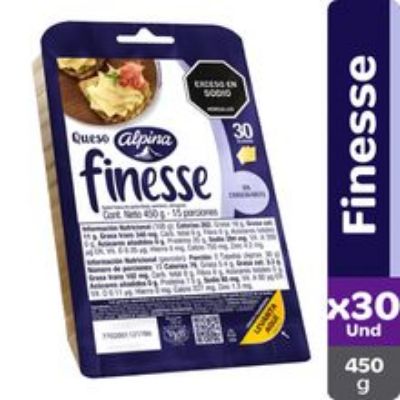 Imagen de Queso ALPINA finesse 30 unds x450 g