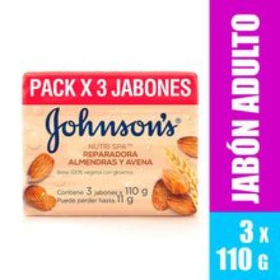 Imagen de Jabón JOHNSON & JOHNSON almendras y avena 3 unds x110 g c/u