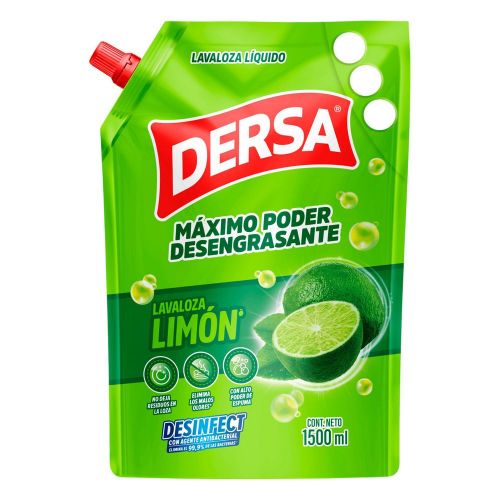 Imagen de Lavaloza DERSA líquido desengrasante limón (1500  gr)