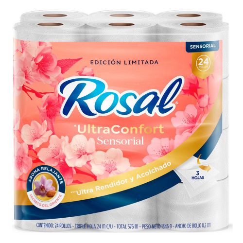 Imagen de Papel higiénico ROSAL ultra confort sensorial (576  mts)