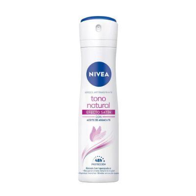 Imagen de Desodorante NIVEA tono natural mujer satín spray (150  ml)