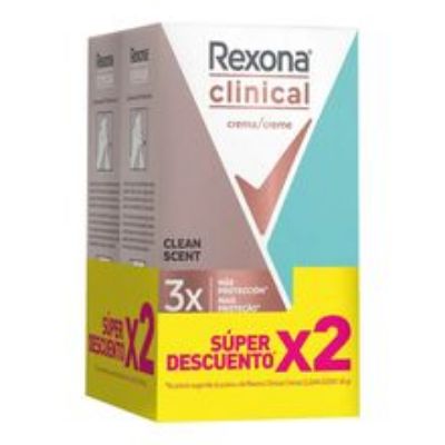 Imagen de Desodorante REXONA clinical clean 2 unds x48 g