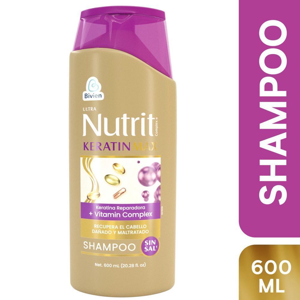 Imagen de Champu ULTRA NUTRIT KERTAIN MAX SIN SAL (600 ml)