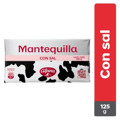 Imagen de Mantequilla Con Sal ALPINA 125  gr