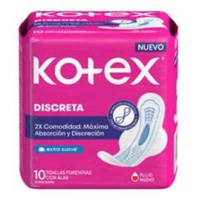 Imagen de Toalla KOTEX discreta ultra fina x10 unds